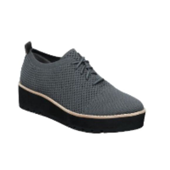 Eileen Fisher Women's Eddy Oxford Flats Graphite 5.5M NWT - Picture 1 of 2